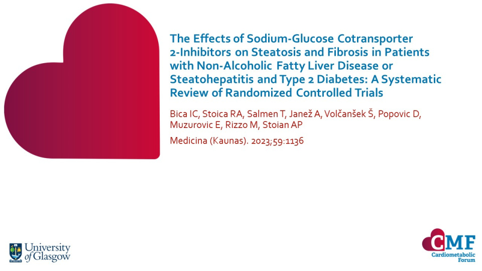 Publication thumbnail: The Effects of Sodium-Glucose Cotransporter 2-Inhibitors on Steatosis and Fibrosis in Patients with Non-Alcoholic Fatty Liver Disease or Steatohepatitis and Type 2 Diabetes: A Systematic Review of Randomized Controlled Trials