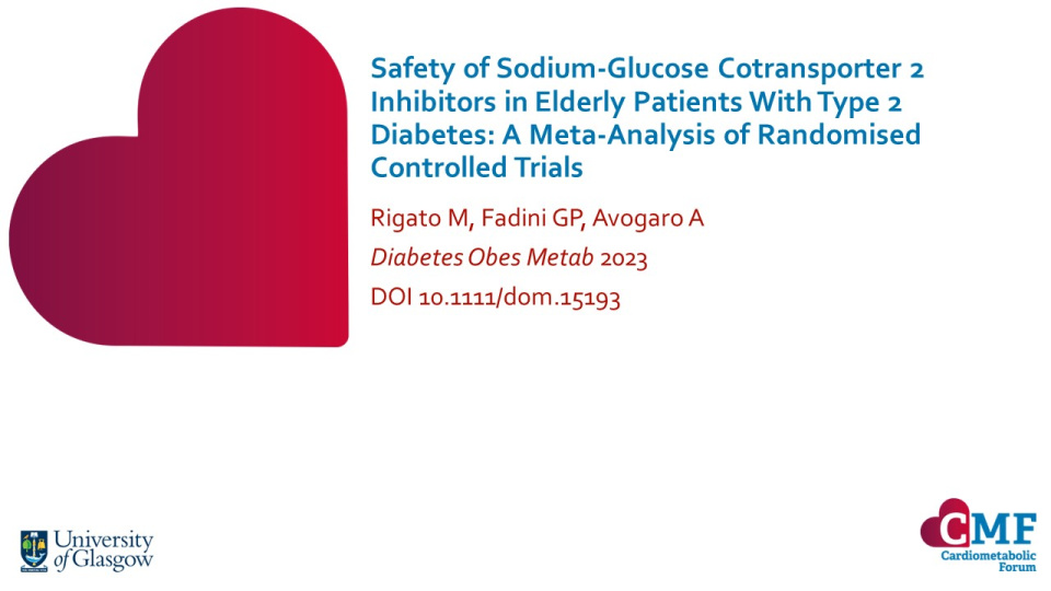 Publication thumbnail: Safety of Sodium-Glucose Cotransporter 2 Inhibitors in Elderly Patients with Type 2 Diabetes: A Meta-Analysis of Randomised Controlled Trials
